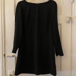 Y2K Vintage American Apparel Black Crepe Shift Mini Dress